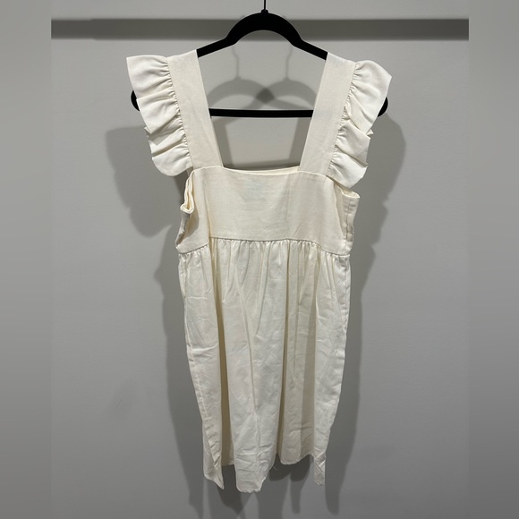 Off white Ruffle mini dress - Picture 2 of 3